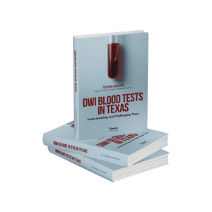 DWI Blood Test In Texas Book