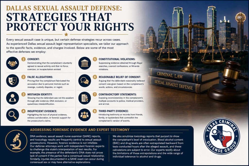 Common Defense Strategies Used by a Dallas Attorney for Sexual Assault Cases