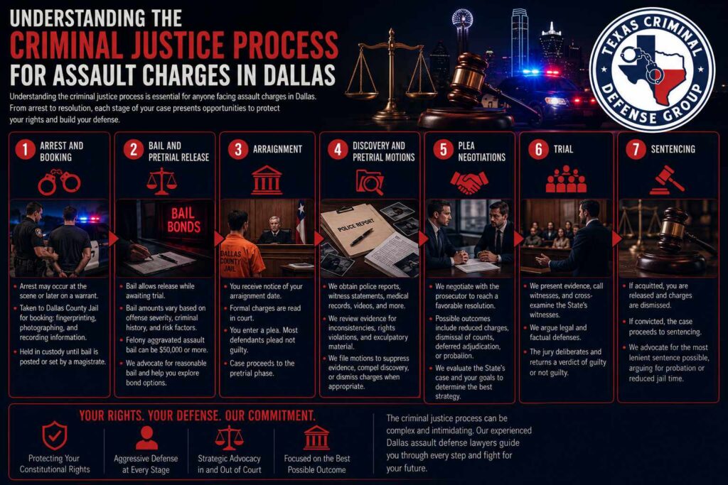 Dallas Texas Assault Lawyer The Criminal Justice Process for Assault Charges