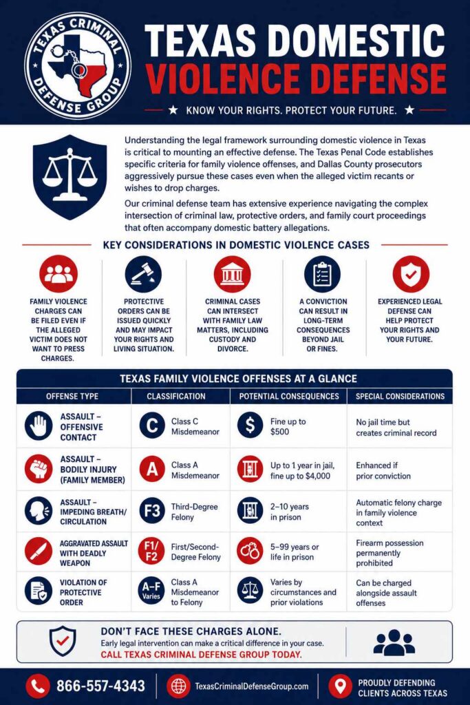 Texas Family Violence Laws and Criminal Charges