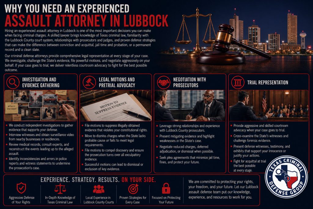 Lubbock Legal Counsel How a Lubbock Assault Lawyer Can Help You